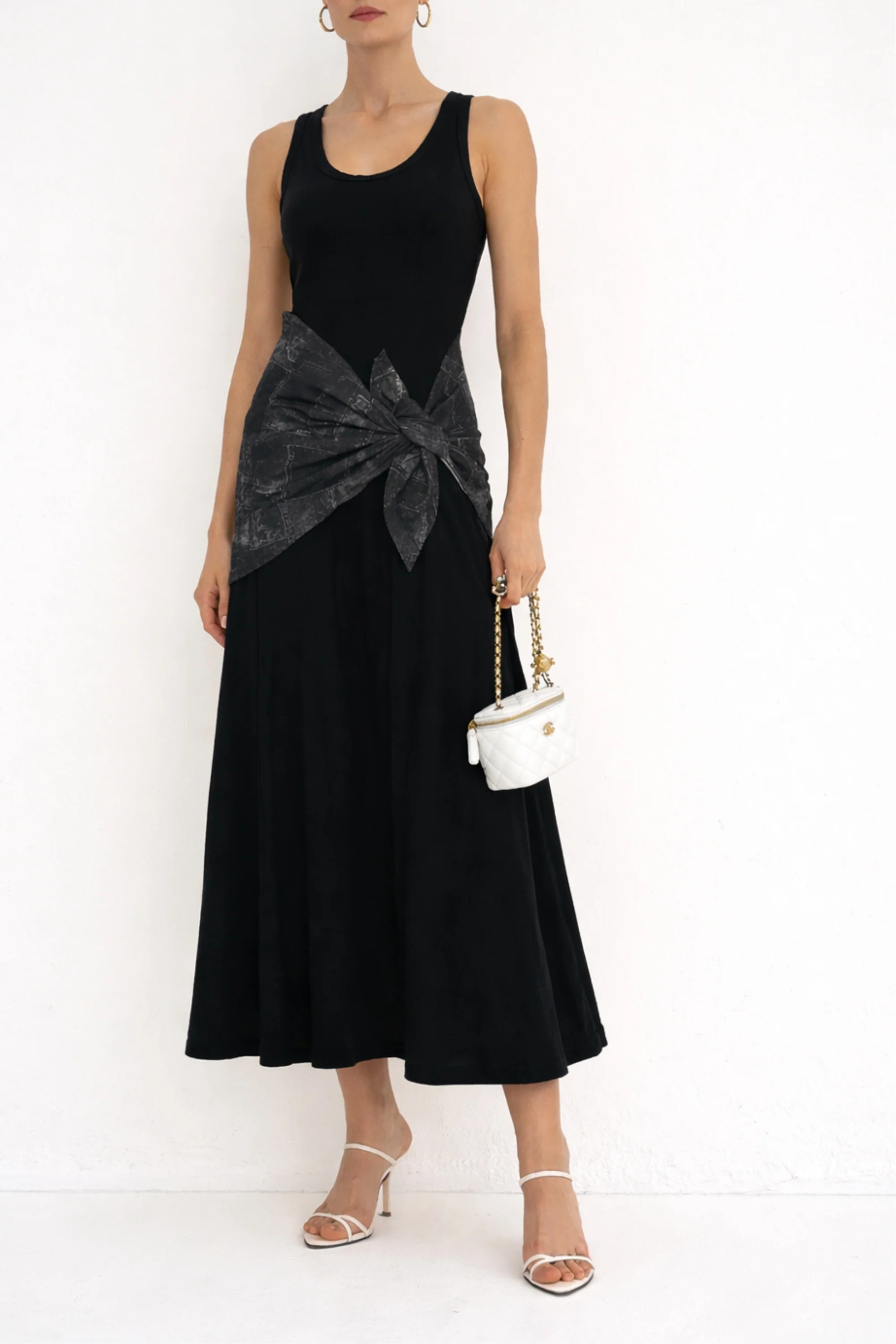 Midnight Marble Knot Dress