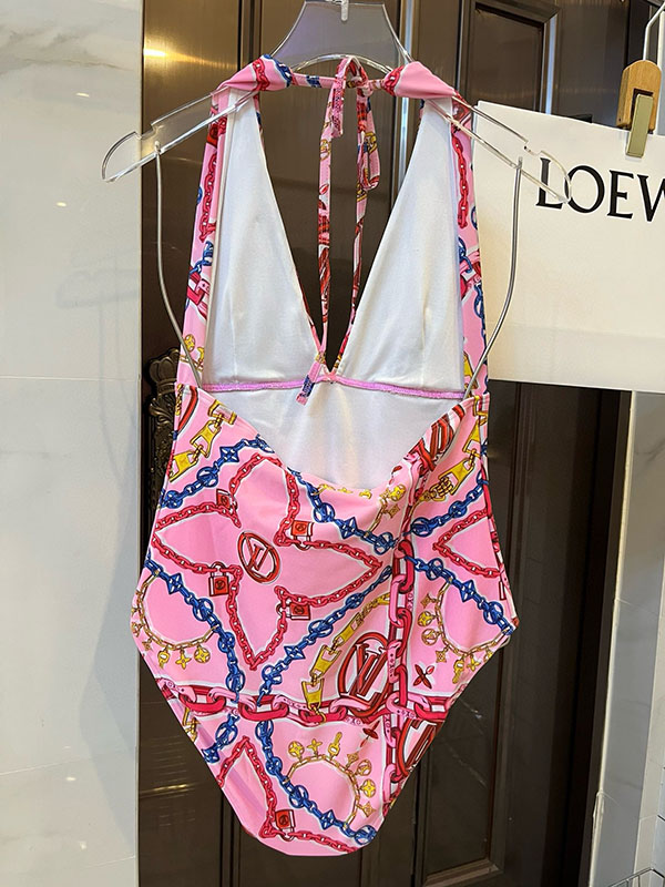 Quick-drying Sexy One-piece halter top Swimsuit YY-925529