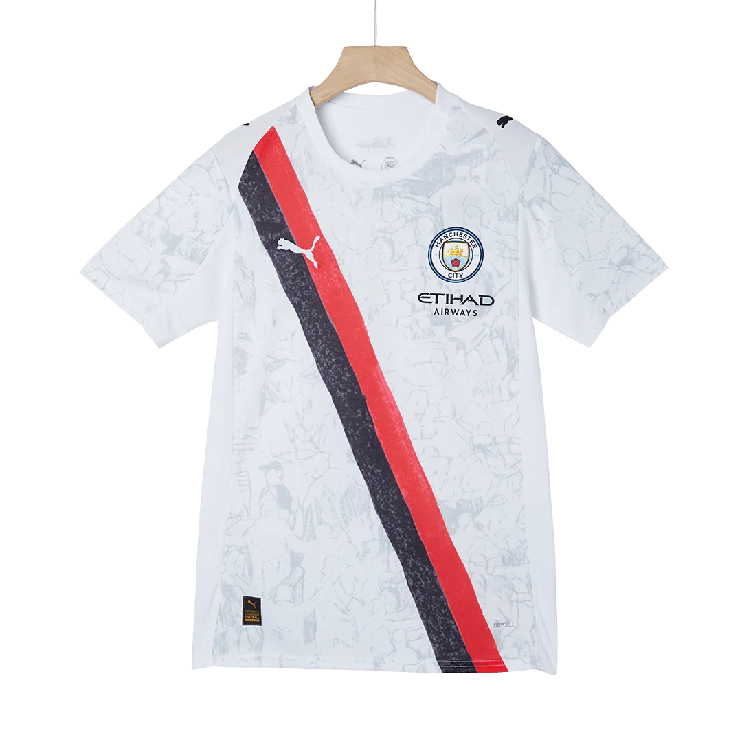 HAALAND #9 Manchester City KidSuper Soccer Jersey 2025/26 White - Club World Cup