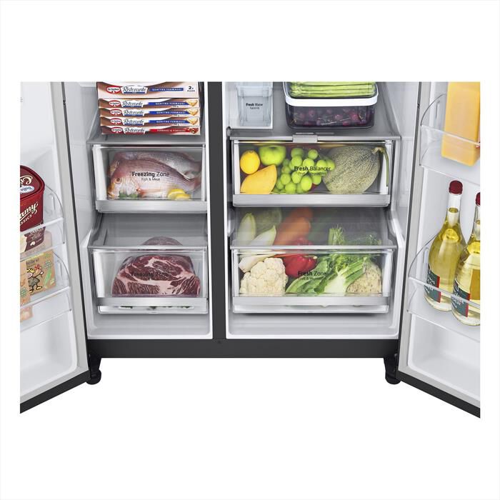 LG - Frigorifero side by side GSGV81EPLL InstaView - E-Black