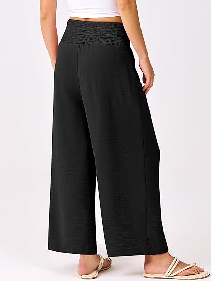 AERLEN Womens Pants Wide Leg High Waisted Palazzo Pants