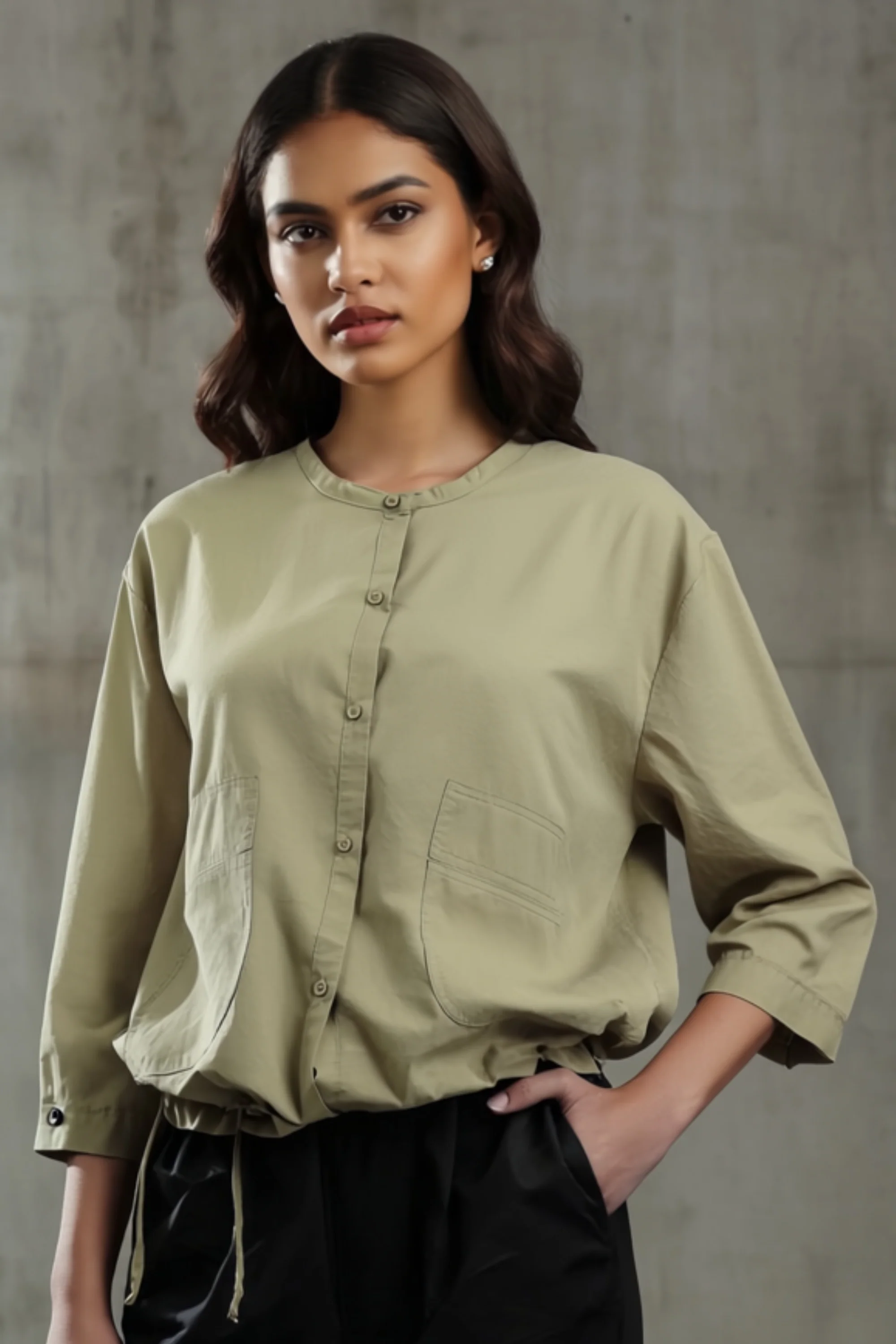 Sandy Serenity Oversized Shirt