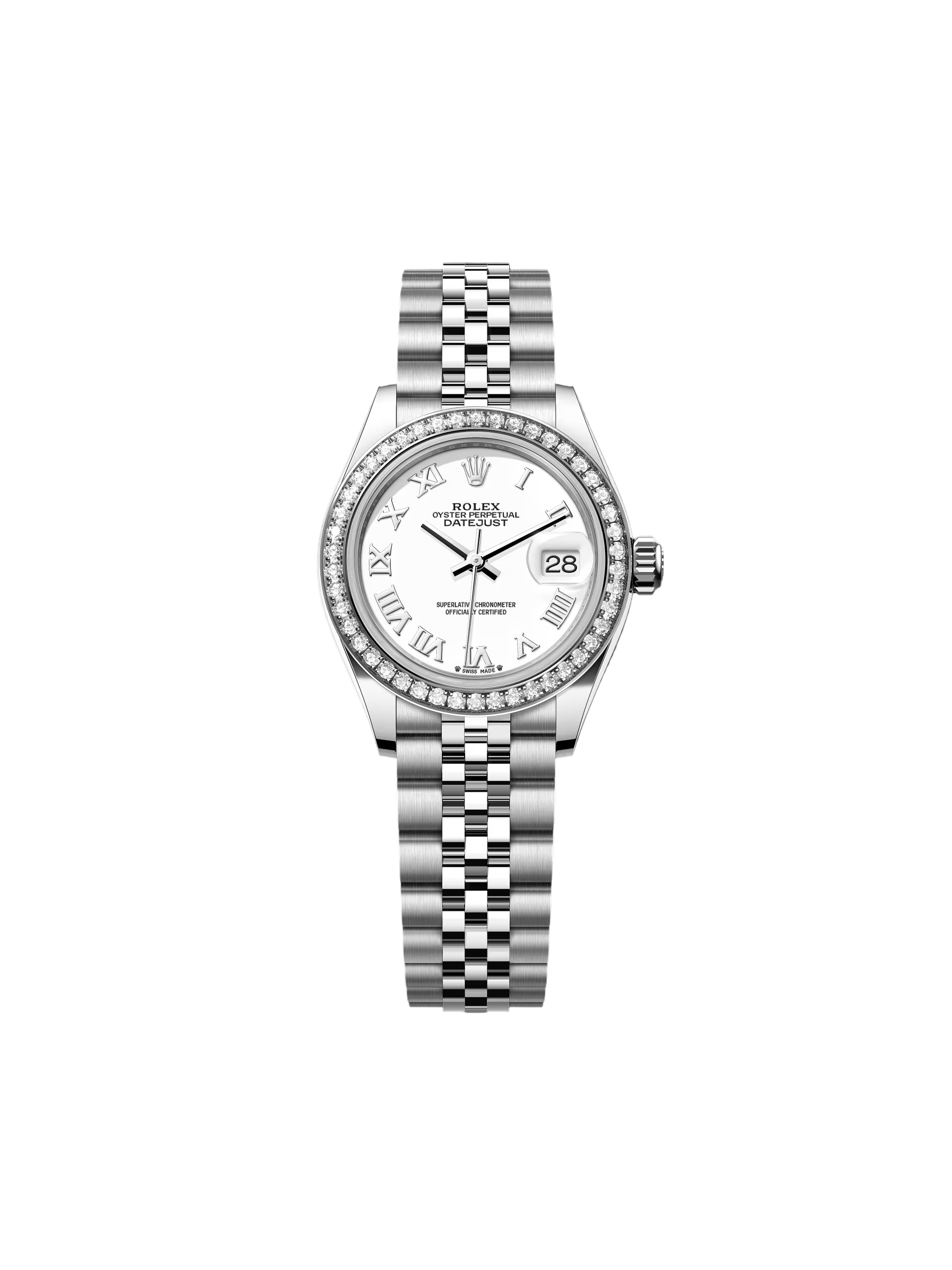 Rolex Lady-Datejust 28mm 279384RBR White Dial