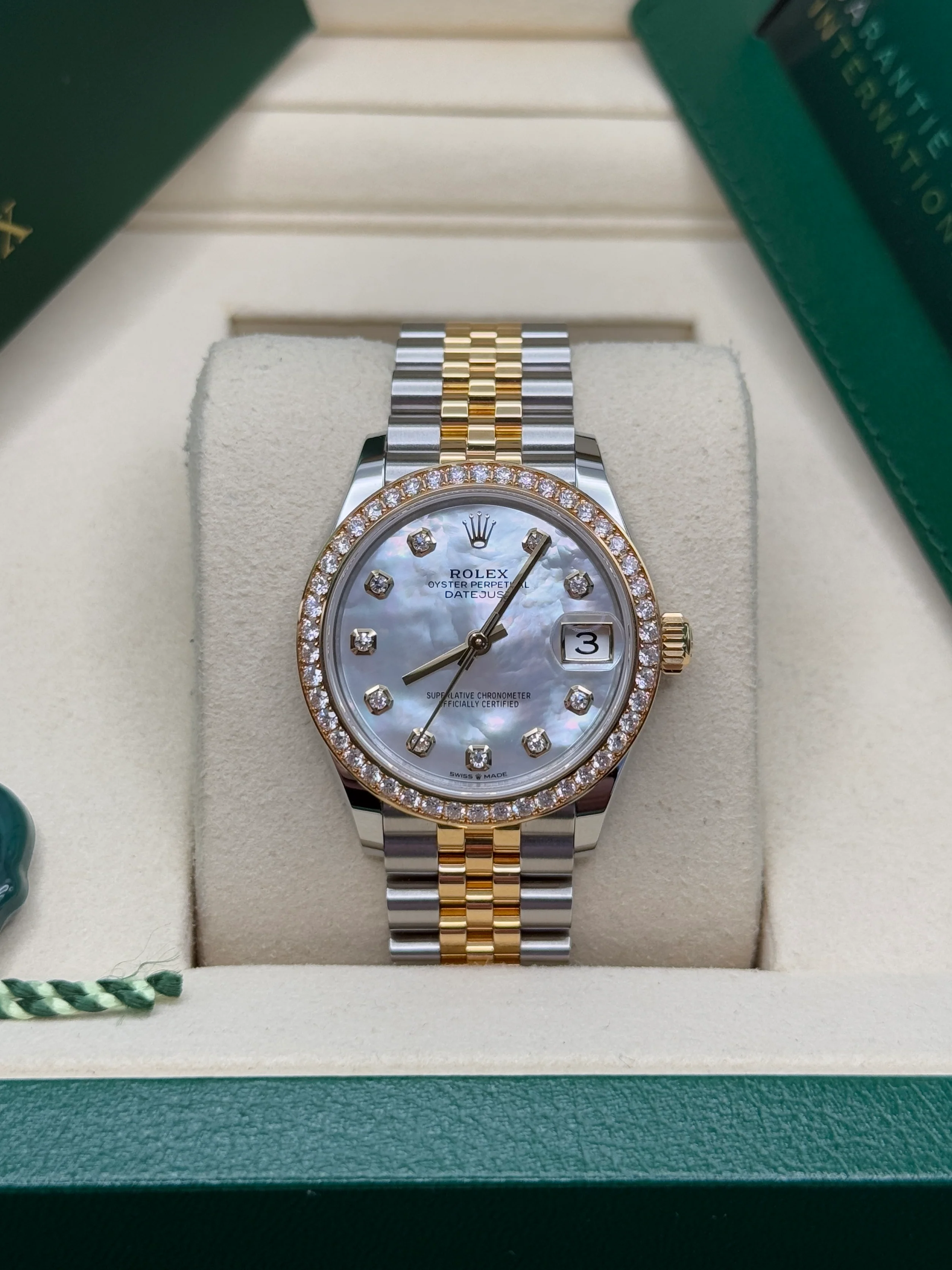 【Super Clone】RLX Datejust m278383-0027/0028 31mm Mother of Pearl Dial Oyster Bracelet