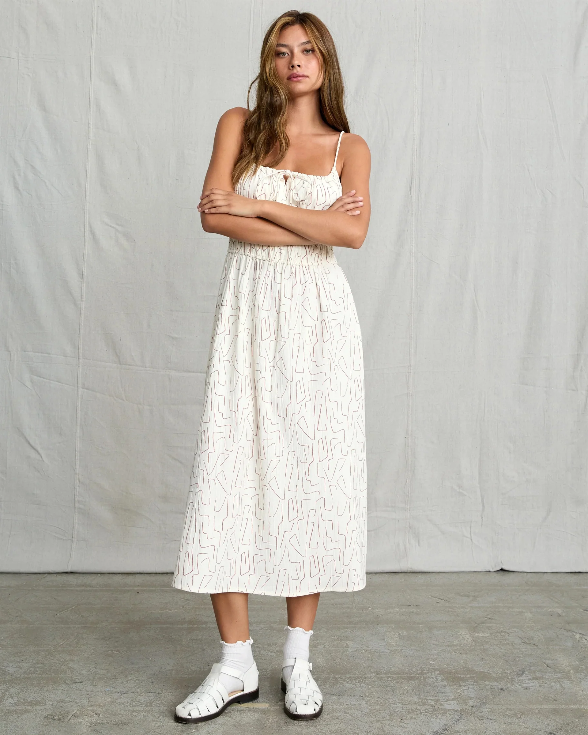 Maia Midi Dress - Cloud