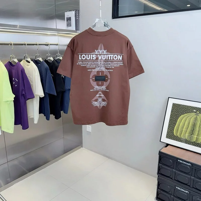 Printed Leather Label Reverse Sleeve T-Shirt TX-9170173