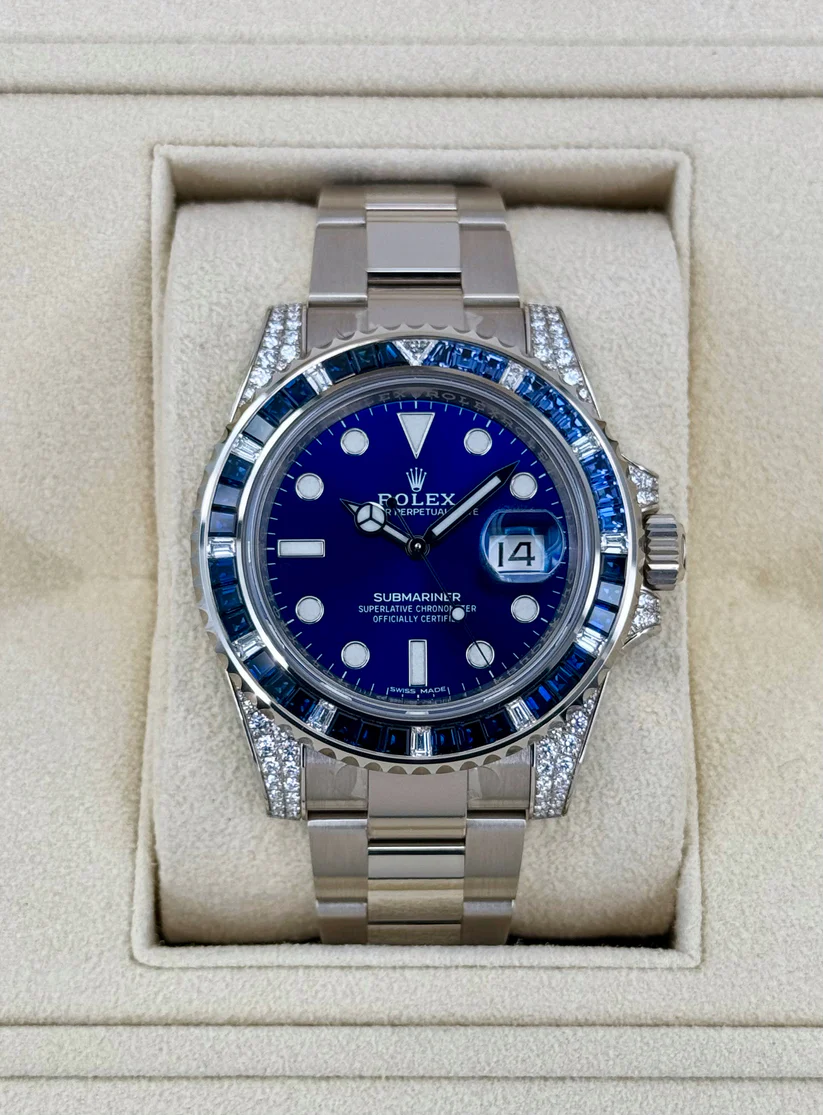 Rolex 116659SABR Submariner Date 40mm White Gold Blue Dial