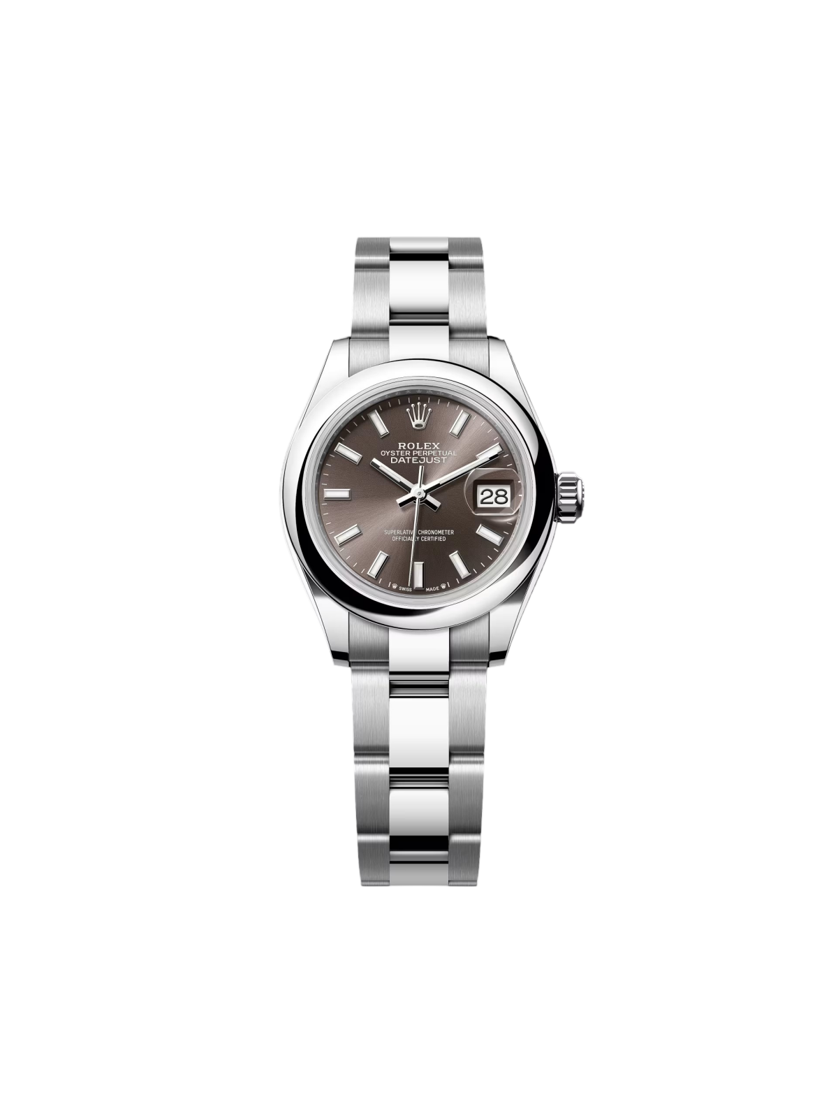 Rolex Lady-Datejust 279160 Oyster Perpetual 28mm Dark Grey Dial Oyster Bracelet