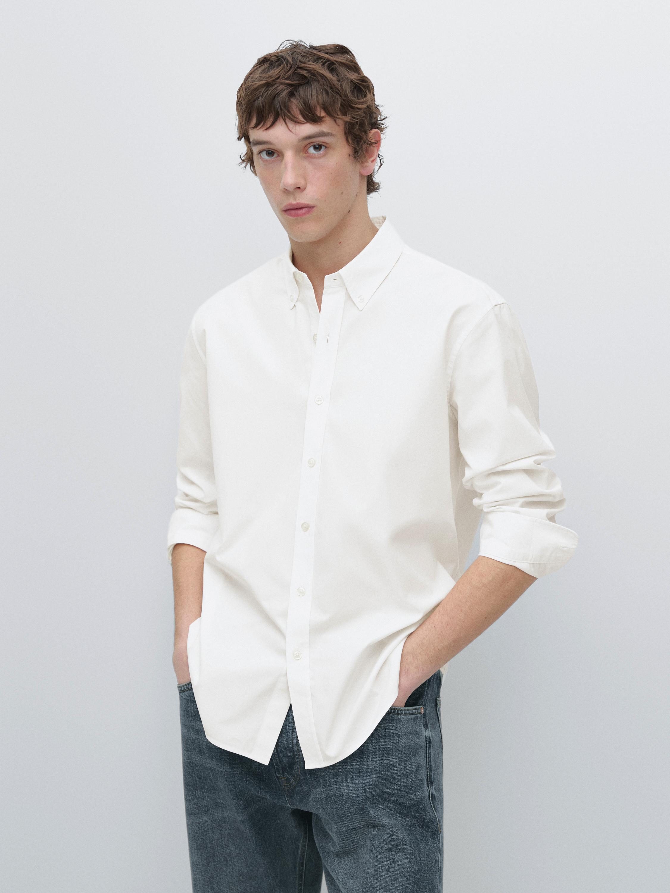 Camisa regular fit 100% algodón