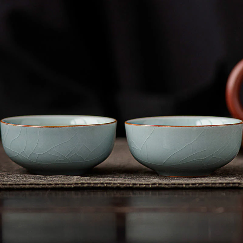 Hand Painted Koi Fish Ceramic Teacup Kung Fu Tea Cup 50ml