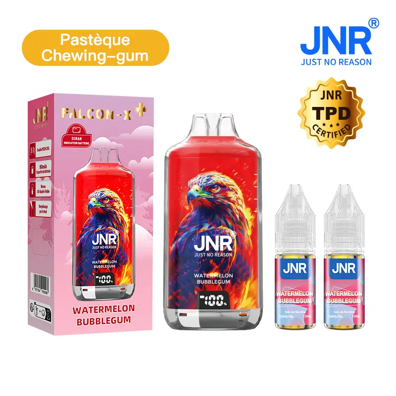 JNR Falcon X⁺ (Falcon X Plus) 28000 Puffs - Kit Pod Remplissable et Rechargeable - Vape Grok