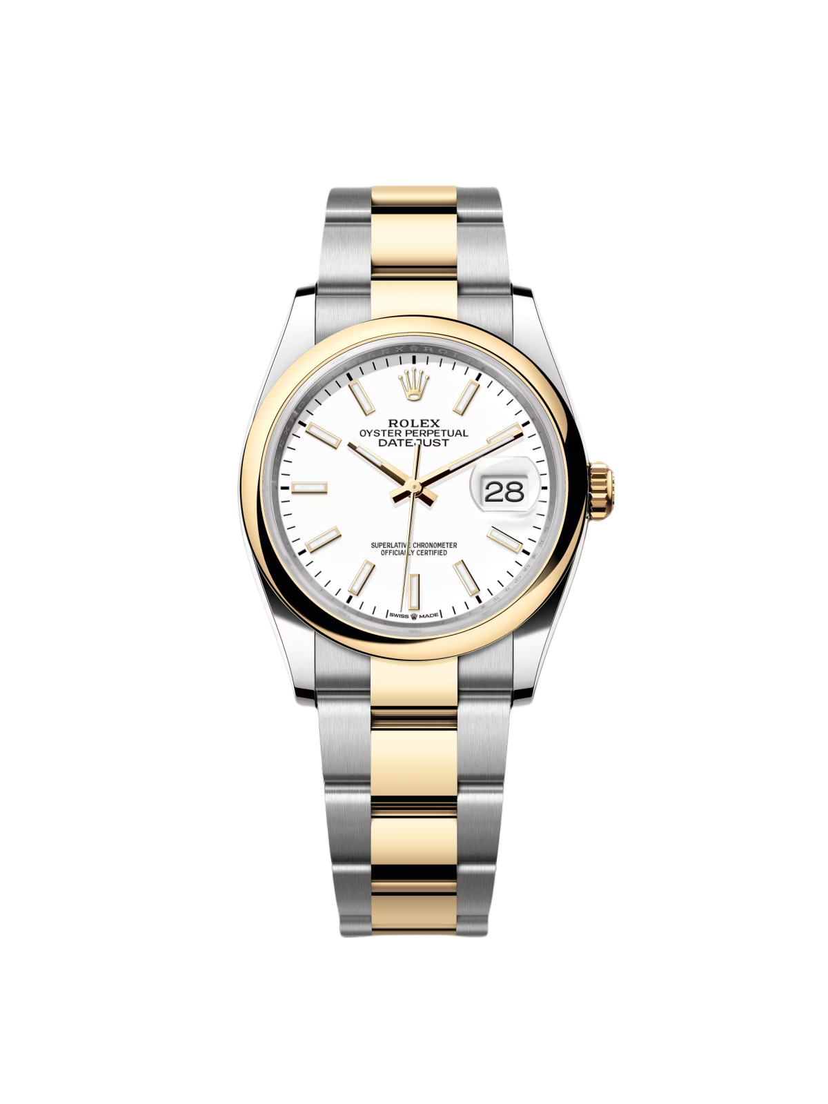 Rolex  Datejust 36mm 126203 White Dial Domed Bezel Jubilee Bracelet