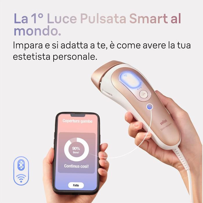 BRAUN - LUCE PULSATA PL7147-BIANCO/BRONZO