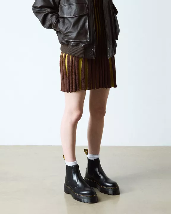 2976 Quad Smooth Leather Platform Chelsea Boots