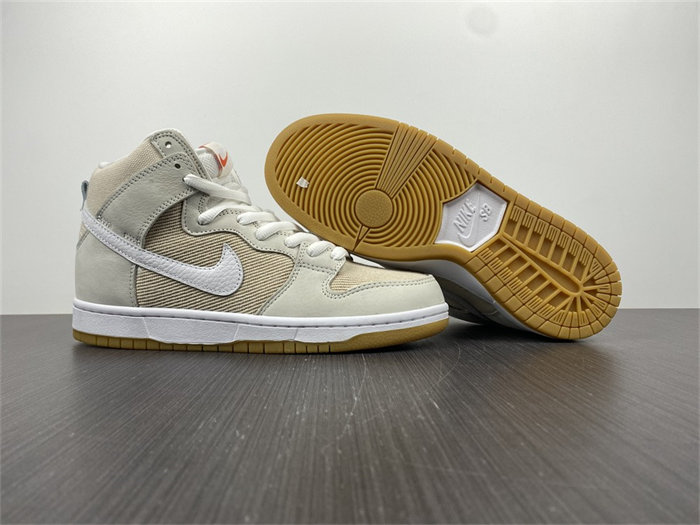NK SB Dunk High Pro ISO Orange Label Unbleached Natural DA9626-100