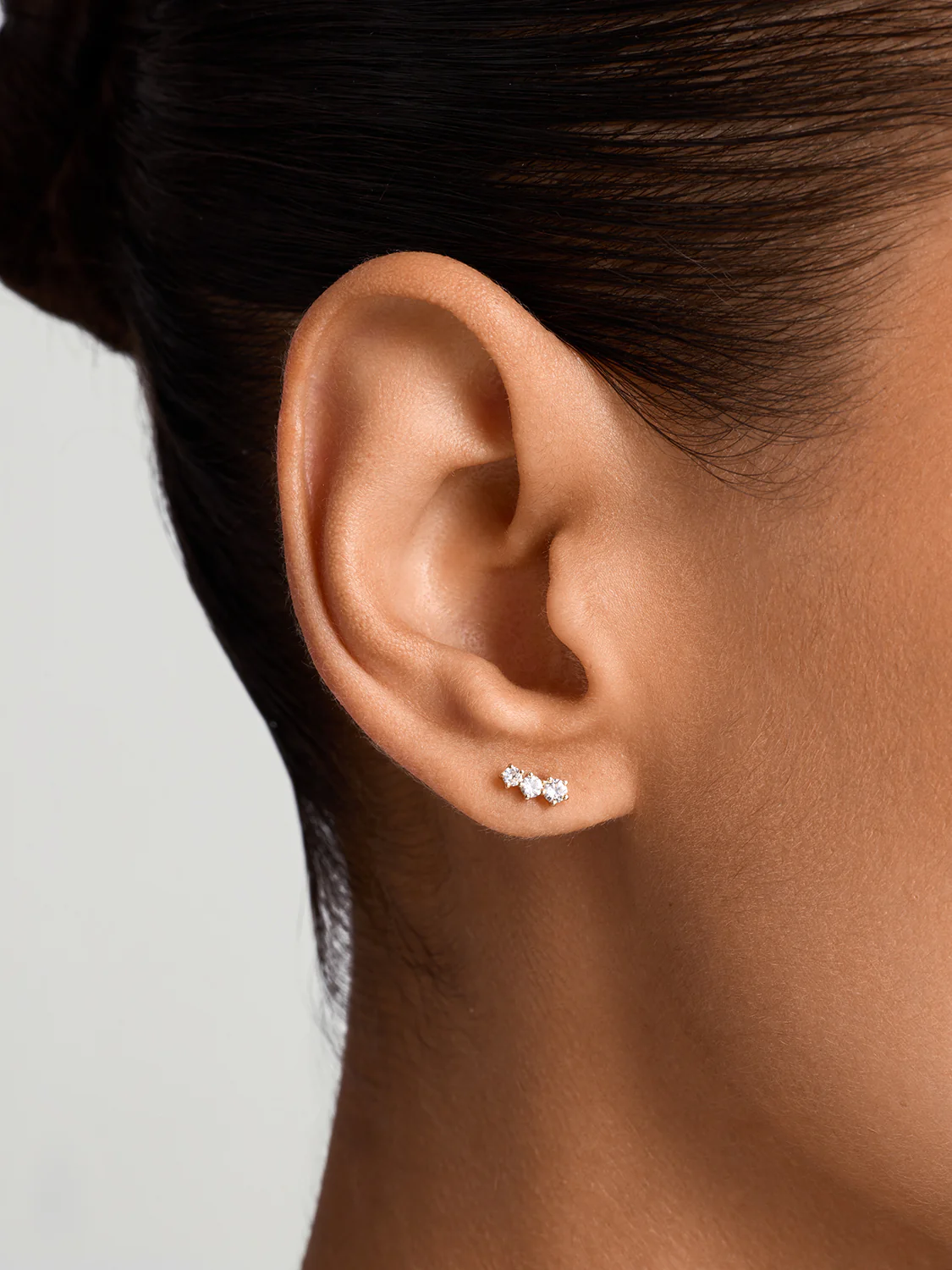 Triple Sapphire Studs