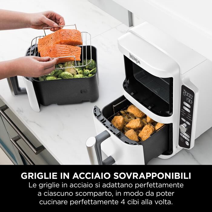 NINJA - FRIGGITRICE ARIA DOUBLESTACK 9,5 L SL400EUWH-Bianco
