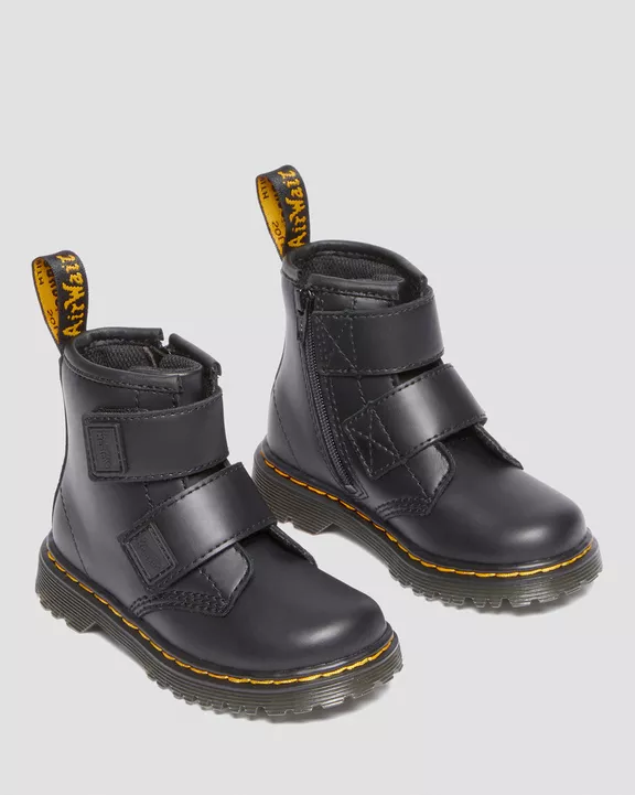 Toddler 1460 Leather Strap Velcro Boots