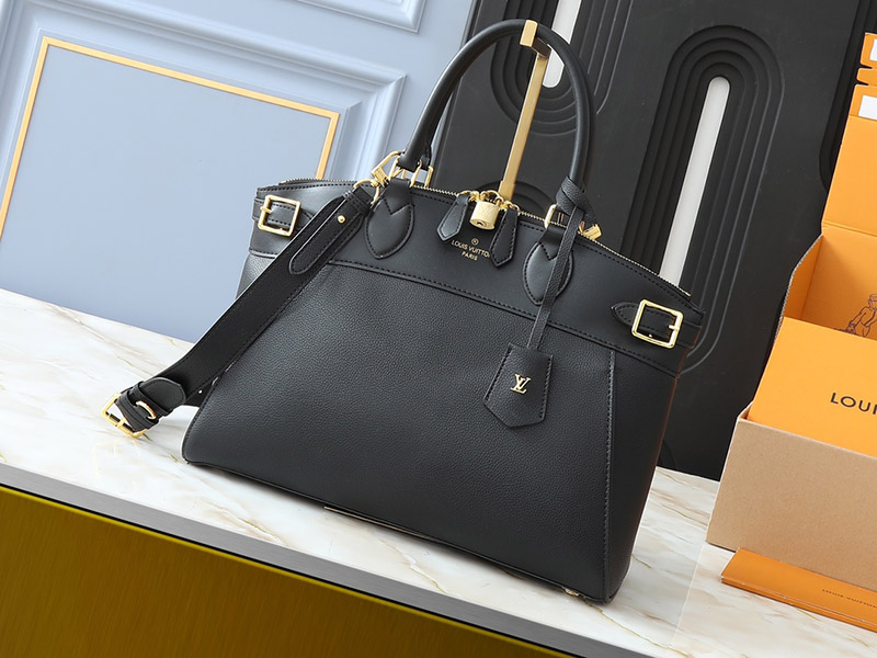 6Colors 14.2″x11.4″x5.9″ Leather Totebag with Lock Adjustable Strap BB-921464