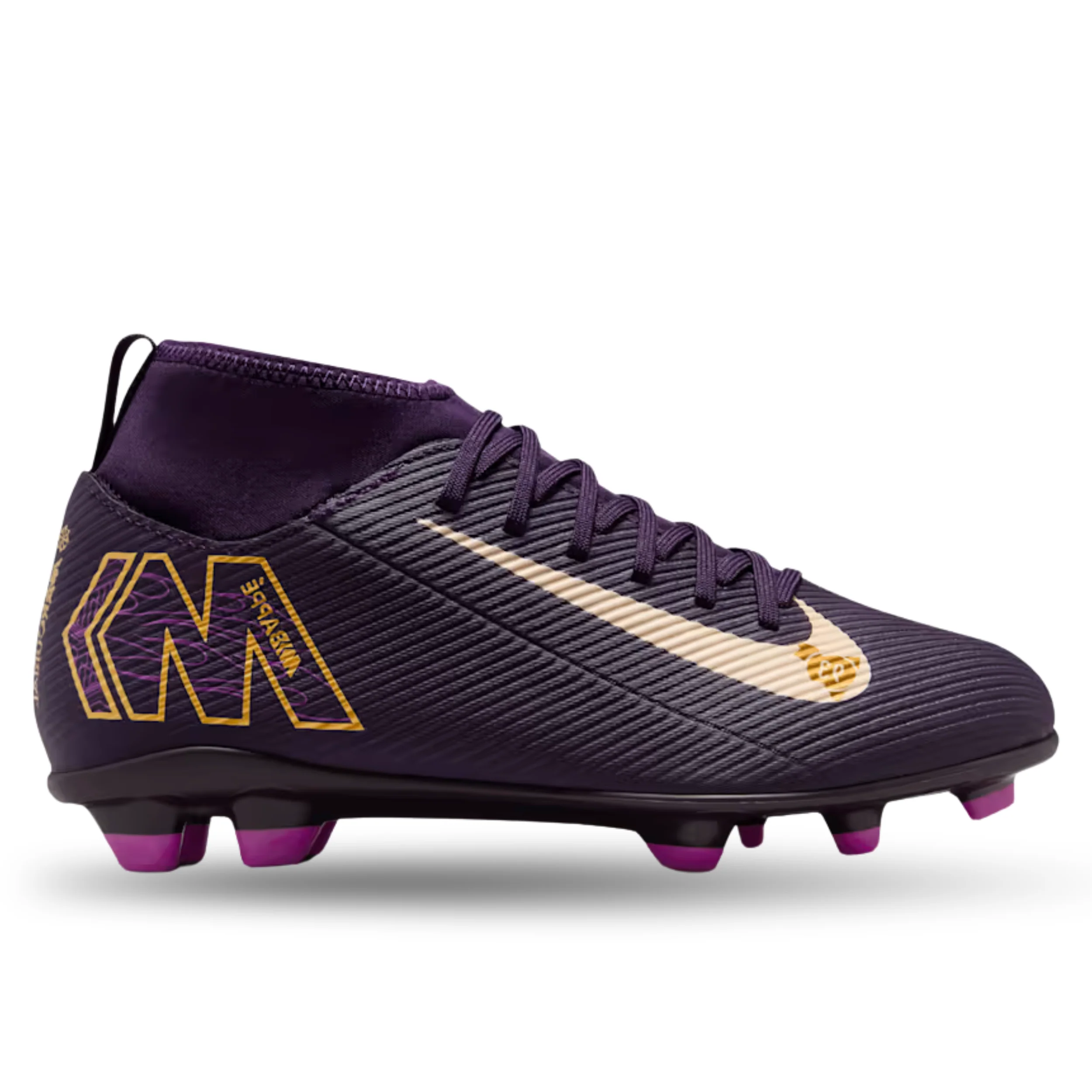 Nike Youth Jr. Superfly 10 Club Kylian Mbappe FG/MG (Grand Purple/Pale Ivory)
