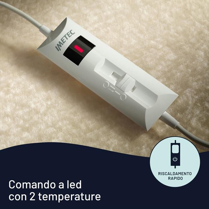 IMETEC - COMFORT 2T 50% LANA E MERINO 150X160-bianco