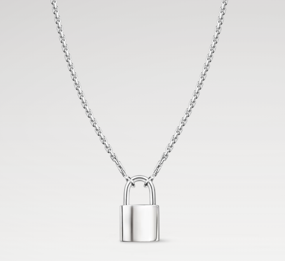 LOUIS VUITTON Q93559 Silver Lockit pendant, sterling silver