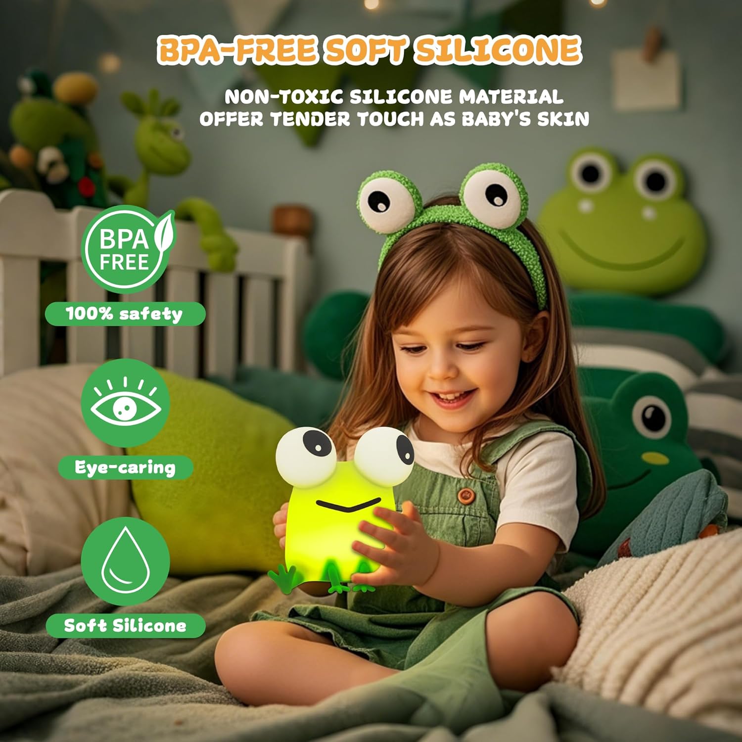 Cute Frog Night Light
