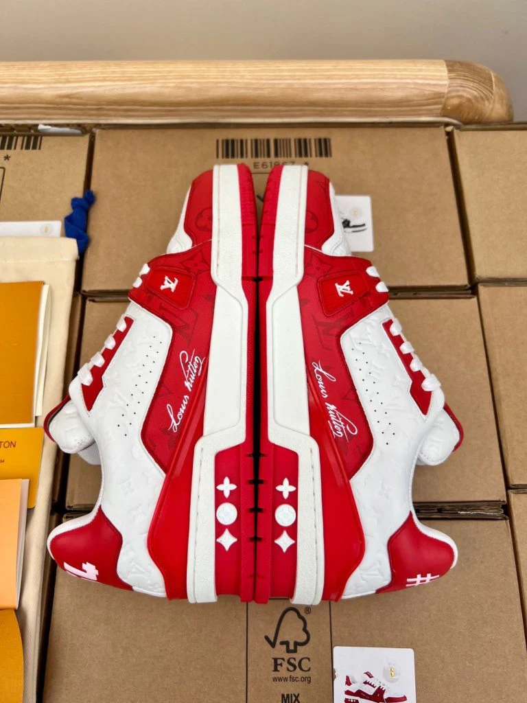 LV  ’54’ Trainer Red White Sneaker