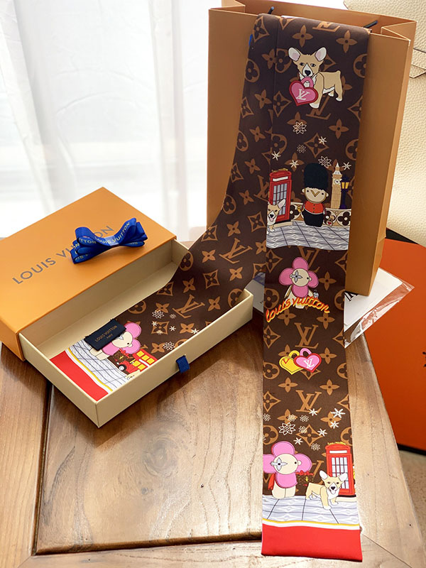 120x8cm Classical Embroidery Handbag Ribbon Scarf Neck Bow WJ-987046