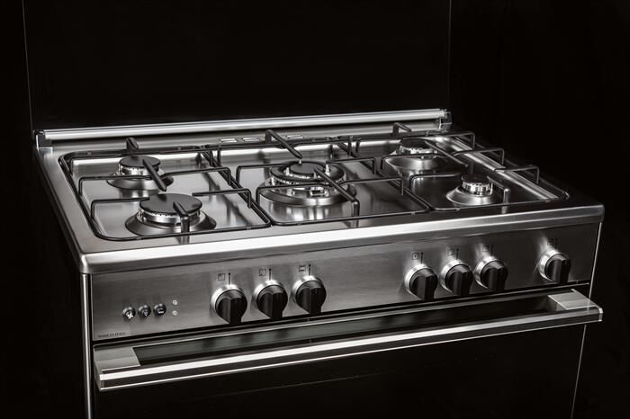 GLEM GAS - Cucina a gas U855MI6 Classe A-INOX