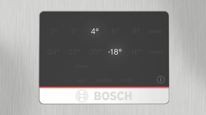 BOSCH - Frigorifero Combinato KGN367LDF Classe D 186x60 cm-Metal look