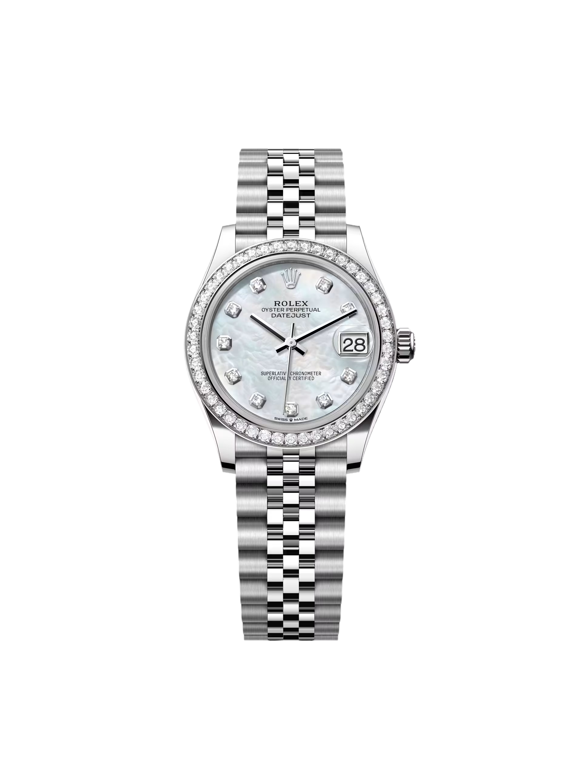 Rolex Datejust m278384RBR-0007/0008 Mother-of-Pearl 31mm Dial Oyster Watch