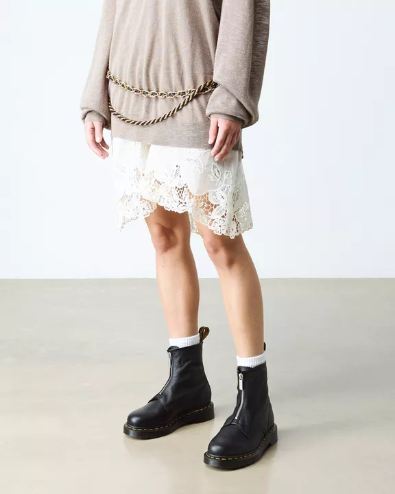 1460 Soft Leather Zip Up Boots