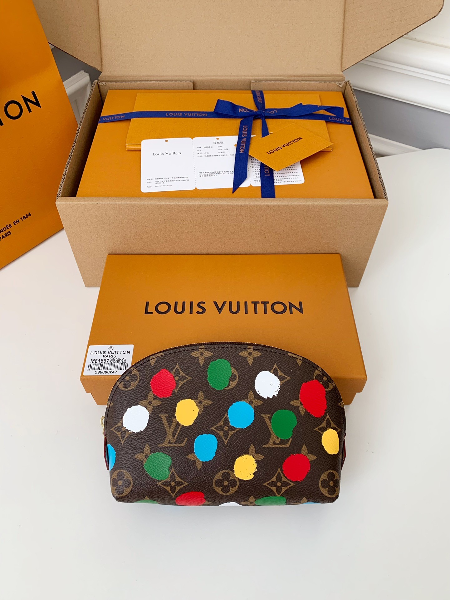 LV x YK POCHETTE COSMETIQUE 17*12*6cm