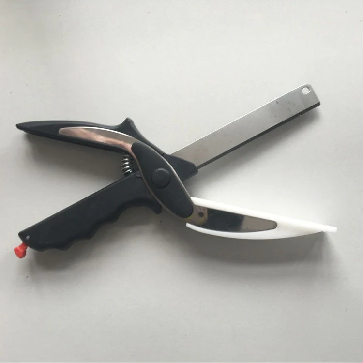 2 in 1 Cutting Board Utility Cutter Stainless Steel Ourdoor Smart Vegetable Knife