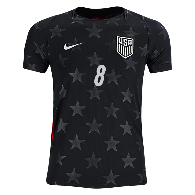 Nike Youth Mckennie United States Away Stadium Jersey 2026 (Dark Obsidian/Pure Platinum)