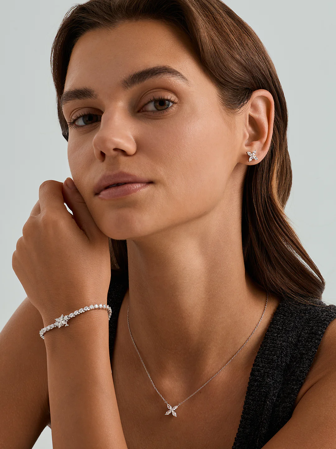 Marquise Sapphire Studs