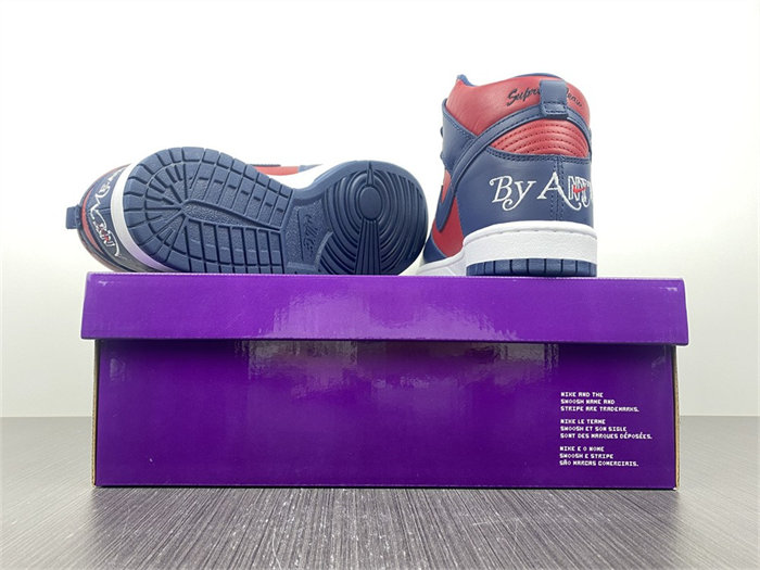 NK SB Dunk High Supreme By Any Means Navy DN3741-600