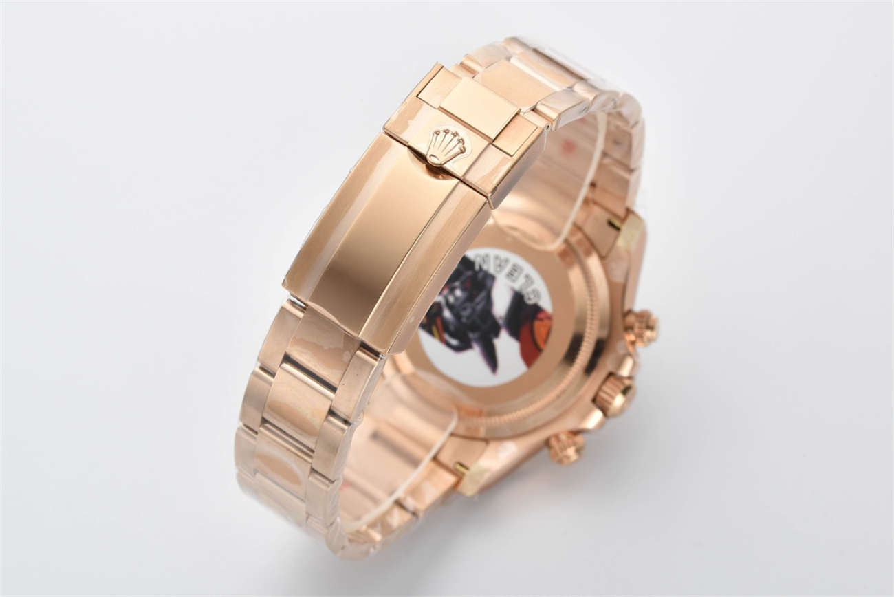 Clean Factory Rolex Daytona 126505 Diamond Dial Replica – Rose Gold (4131 Movement)