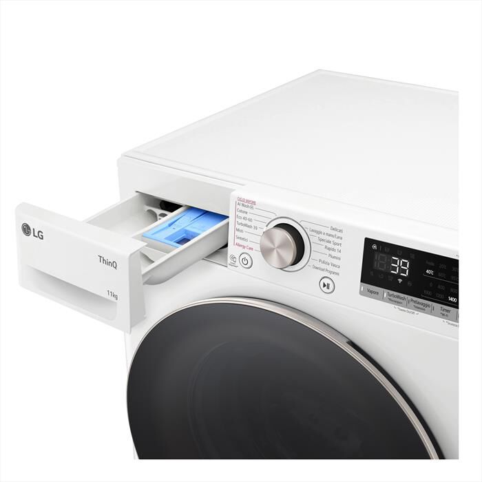 LG - Lavatrice AI DD R7 F4R7011TSWG 11kg Classe A-Bianca