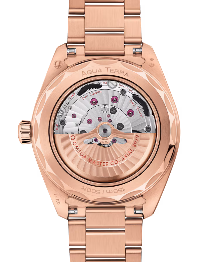 Omega Seamaster Aqua Terra 150M 43mm Silver Dial Sedna™ 18k Rose Gold Bracelet 220.50.43.22.02.001