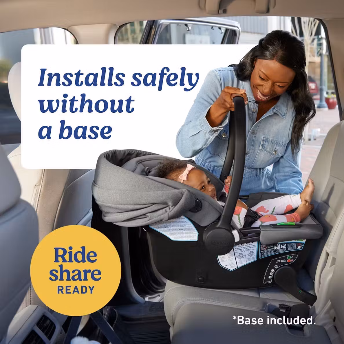Graco GoMax Infant Car Seat with  Insta-Install Rigid LATCH - Orchid Haze