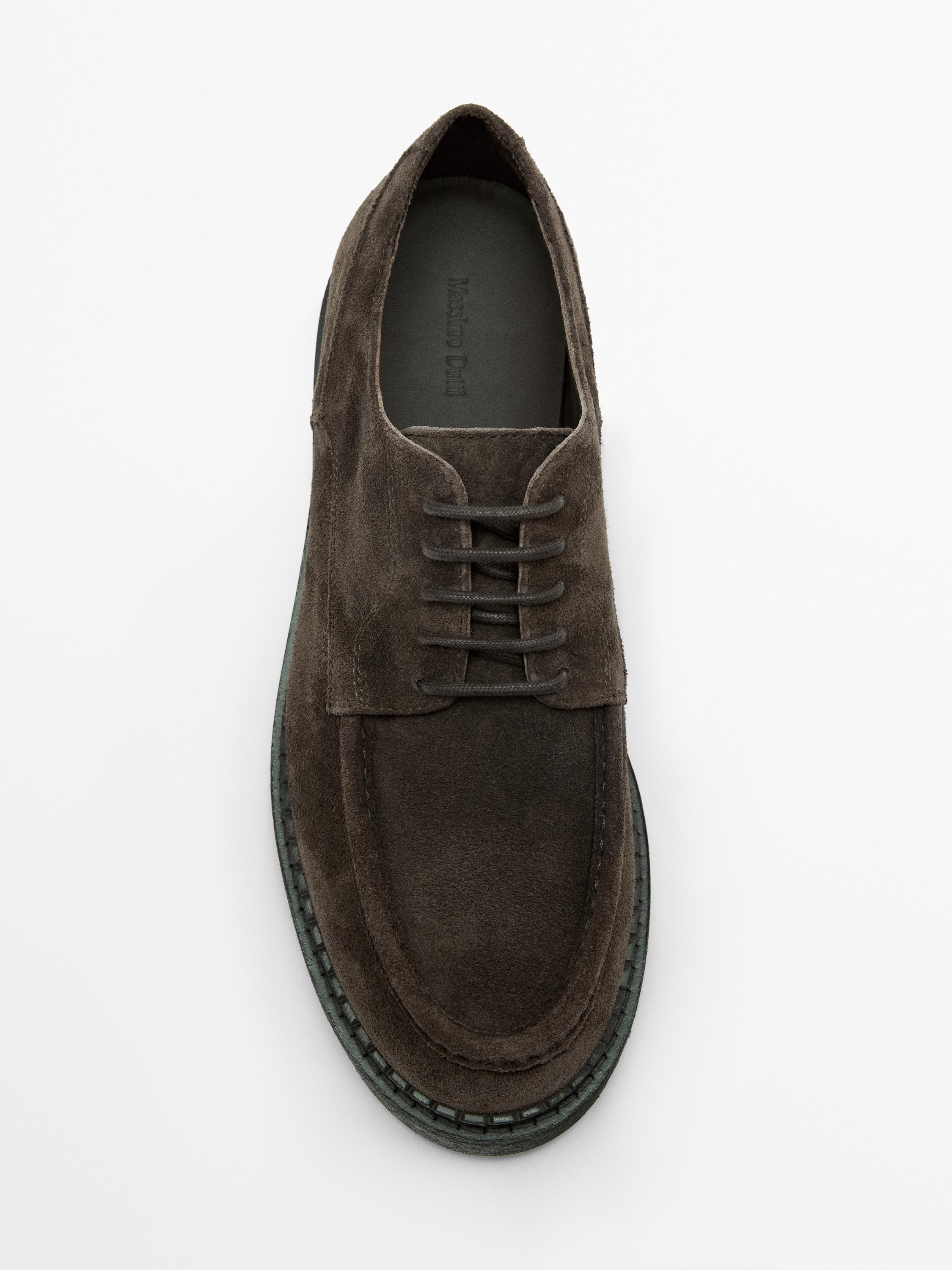 Zapato bordón serraje