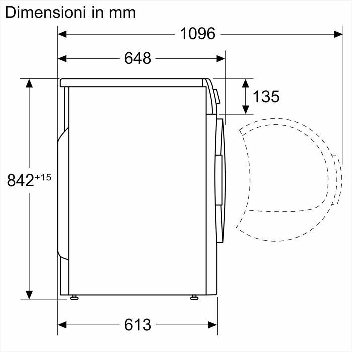 BOSCH - Asciugatrice Serie 6 WQG24201IT 9Kg Classe D-Bianco