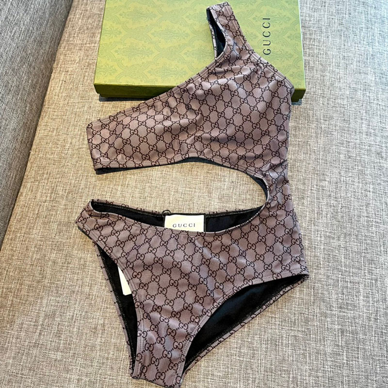 Sexy One-piece shoulder Swimsuit with Pads YY-925454