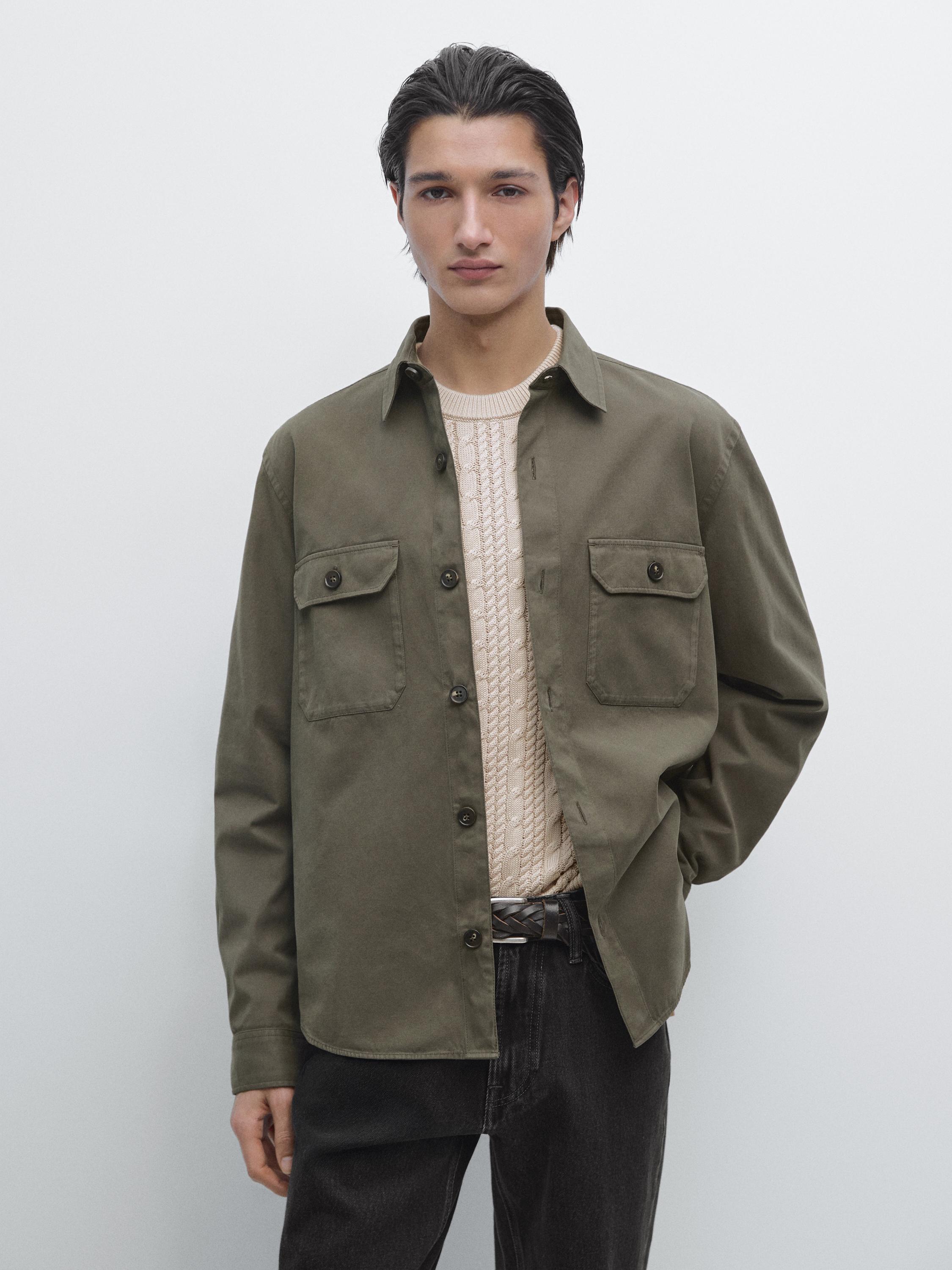Sobrecamisa bolsillos algodón