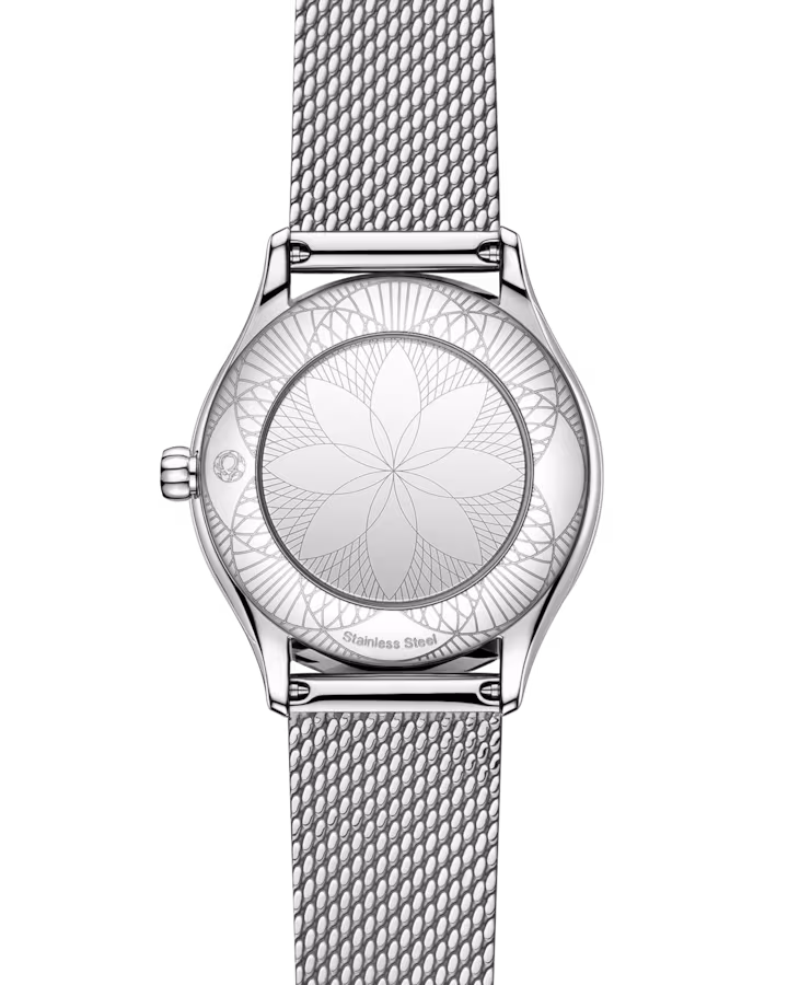 Omega De Ville Mini Trésor 26 mm White Dial with Diamonds Stainless Steel Bracelet 428.15.26.60.04.001