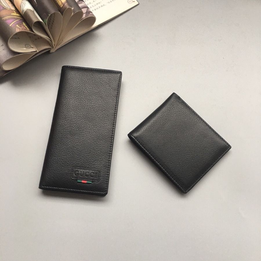 Black Leather Wallet QB-927003