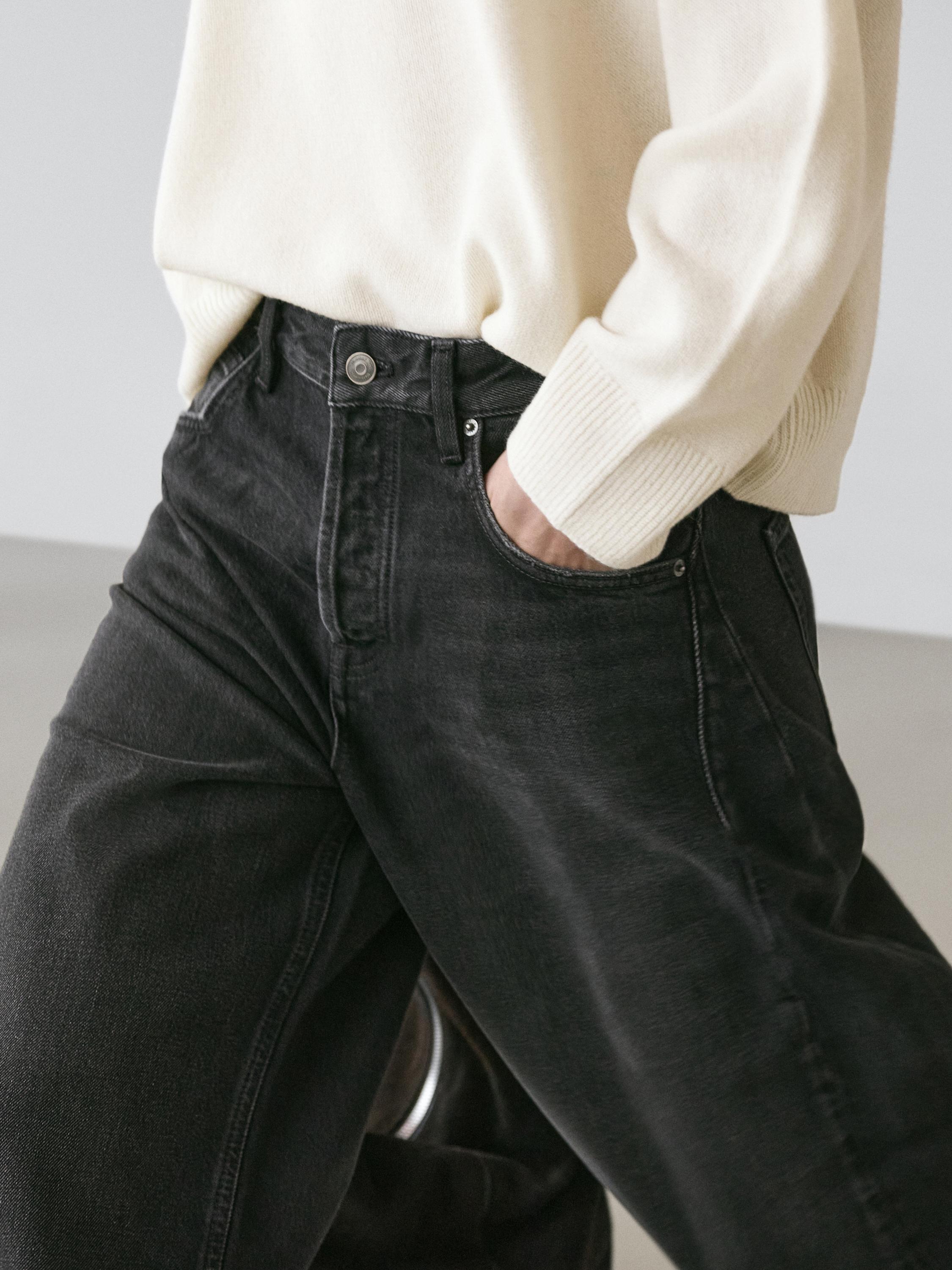 Jeans balloon fit tiro medio