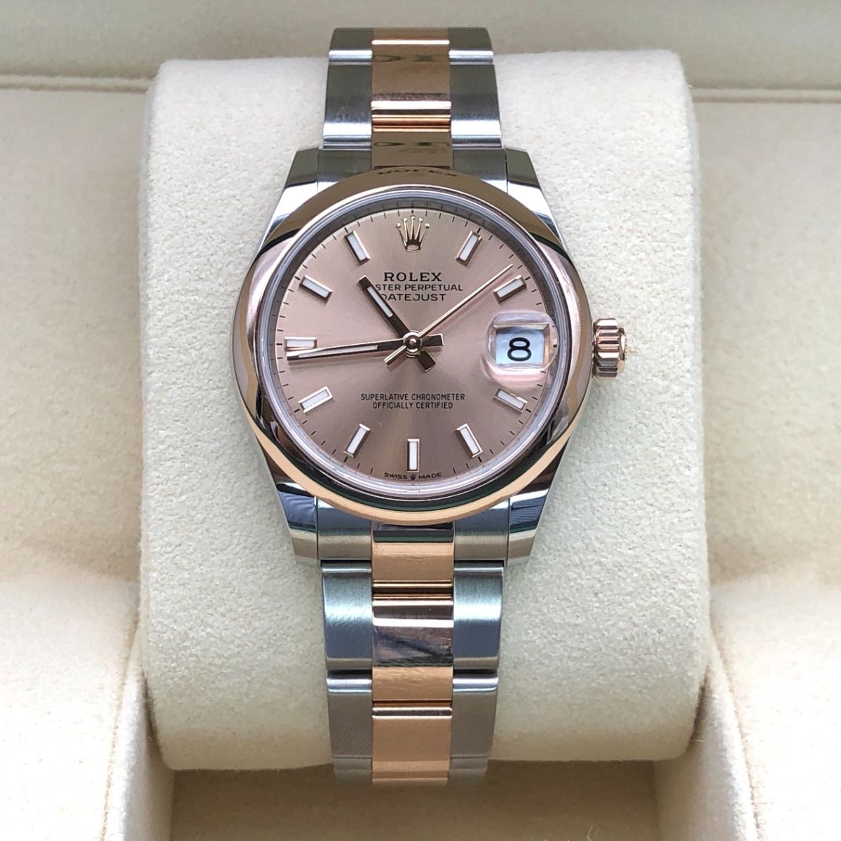 【Super Clone】RLX Datejust m278241-0009/0010 Rose 31mm Dial Oyster Bracelet Watch